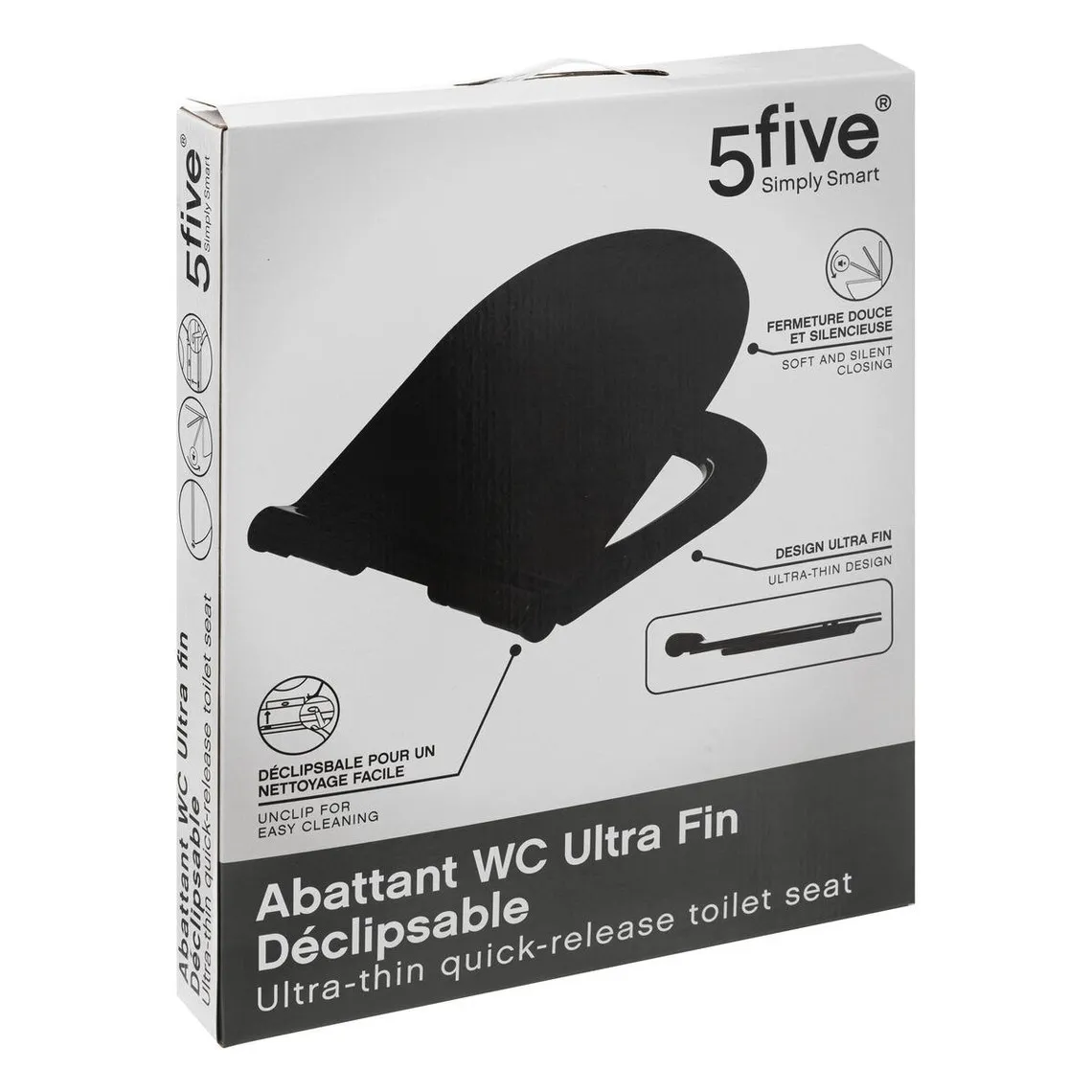 Abattant Softclic Ultra Fin Noir | 3 Suisses