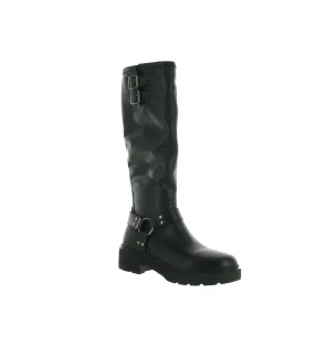 bottes - Cavalières - femme - Cuir - Vert - Unisa