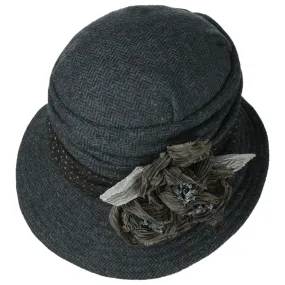 Chapeau Cloche Herringbone Harris Tweed by GREVI --> Chapeaux, casquettes & bonnets en ligne ▷ Chapeaushop