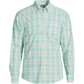 Chemise Classique en Popeline Col à Pointes Boutonnées, Homme Stature Standard