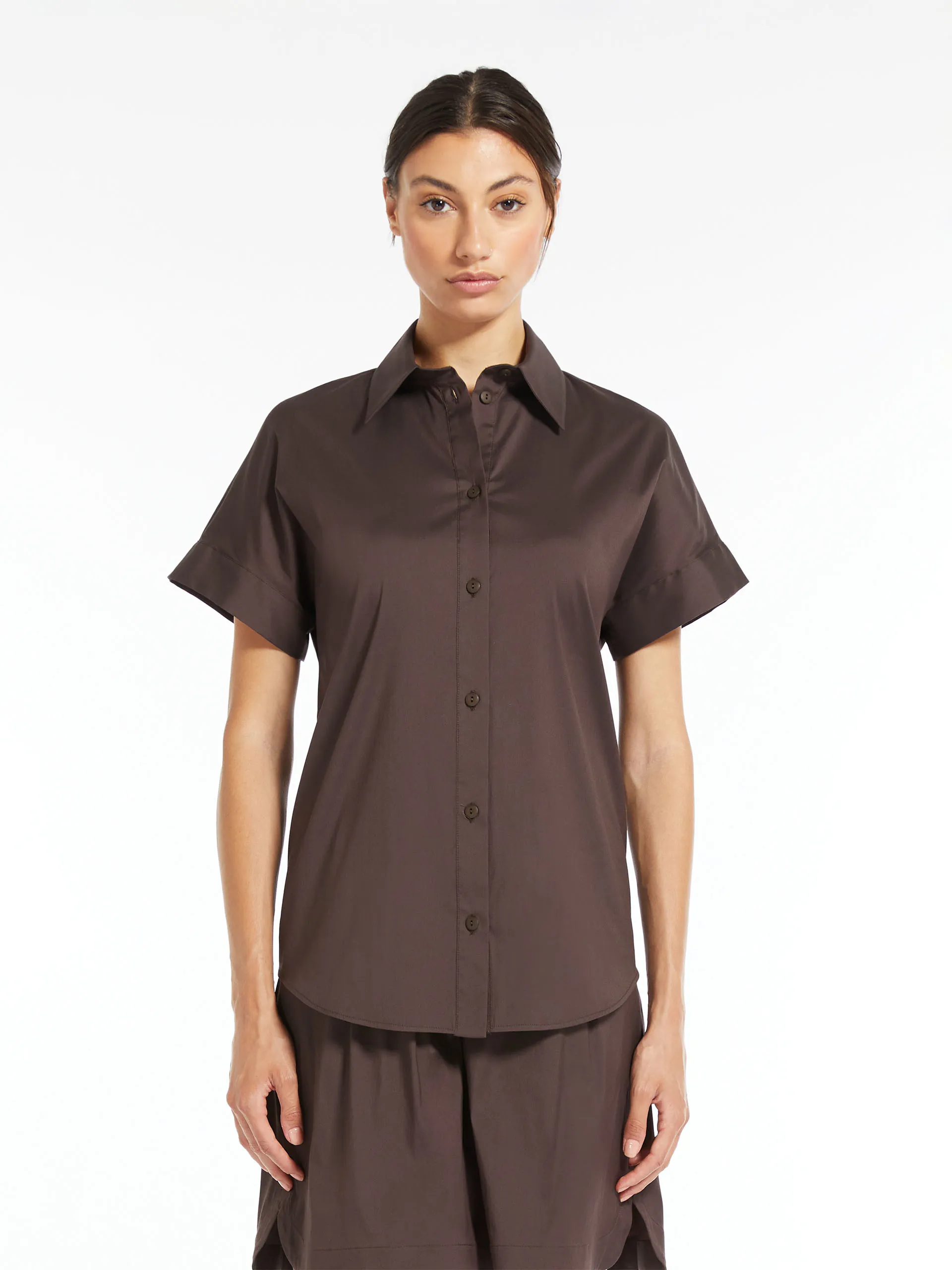 Chemise en popeline stretch