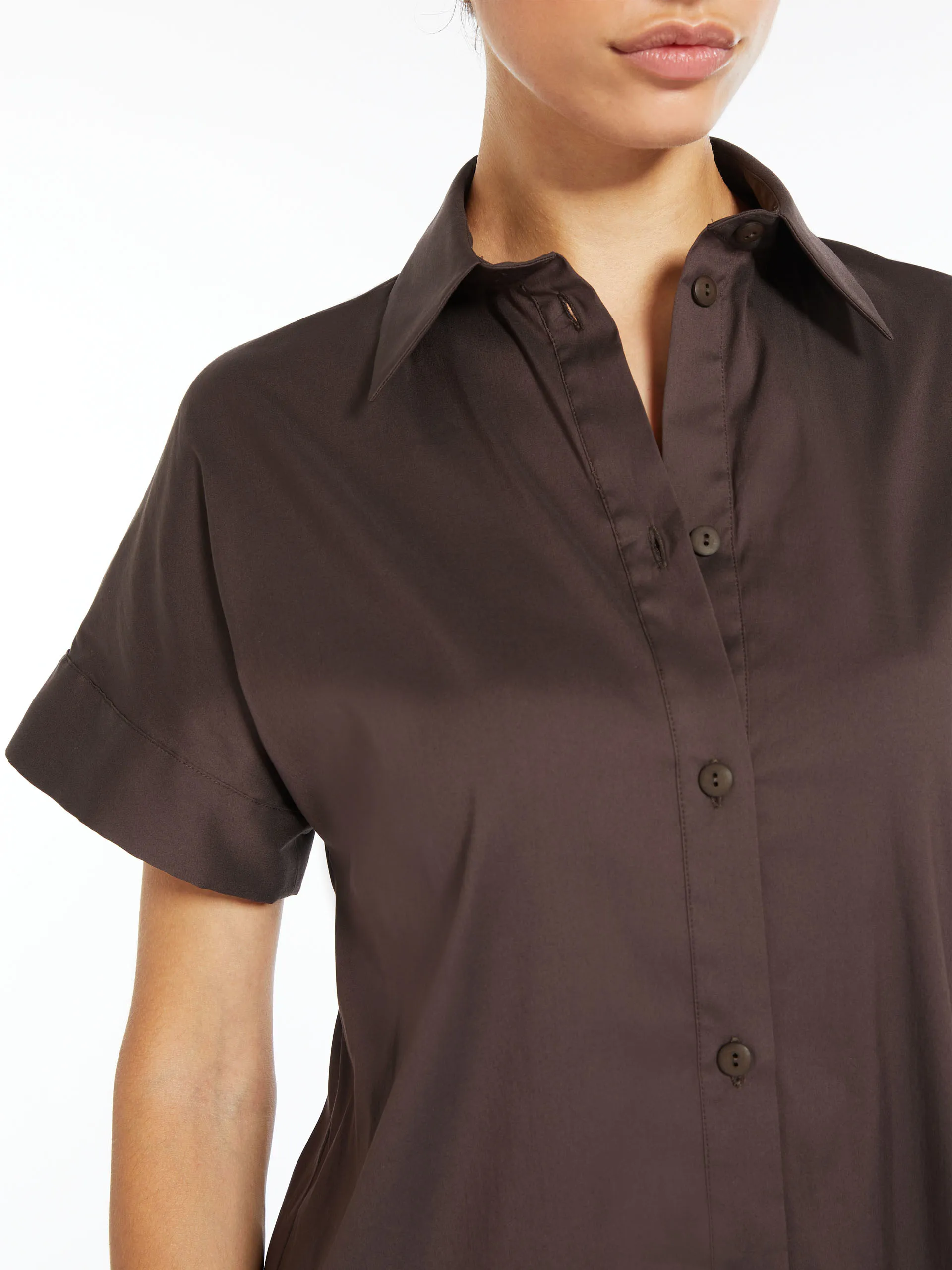 Chemise en popeline stretch