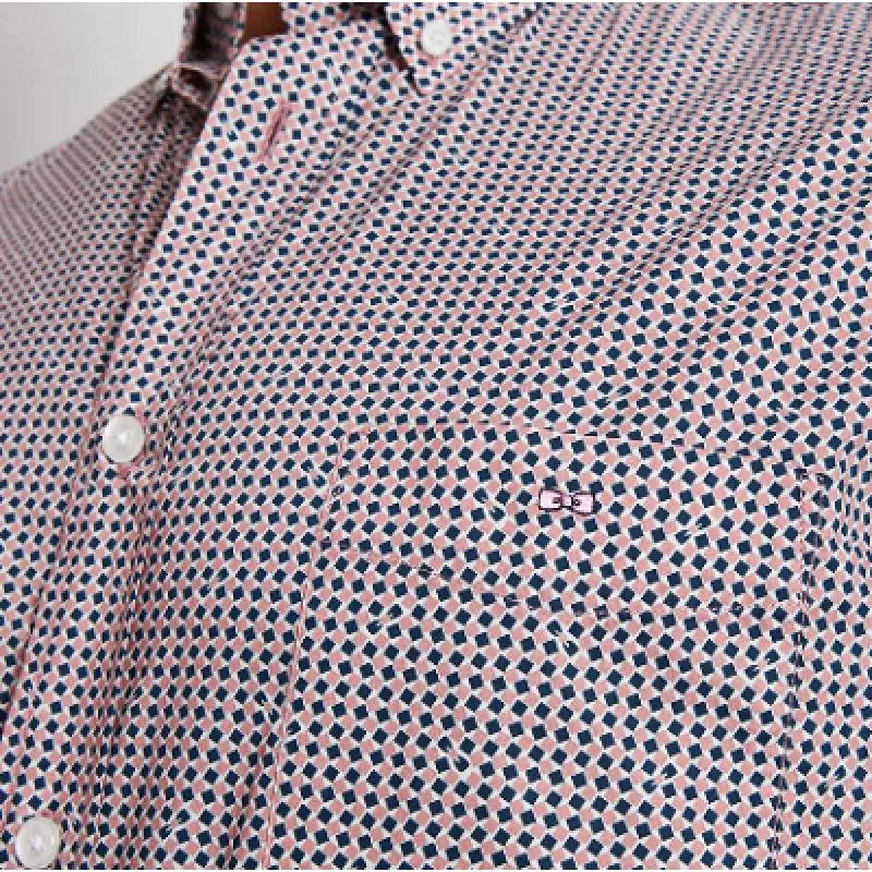 EDEN PARK - CHEMISE EN POPELINE AVEC MICRO-MOTIFS