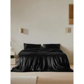 Housse de Couette en Soie  Sans Couture Noir | 3 Suisses