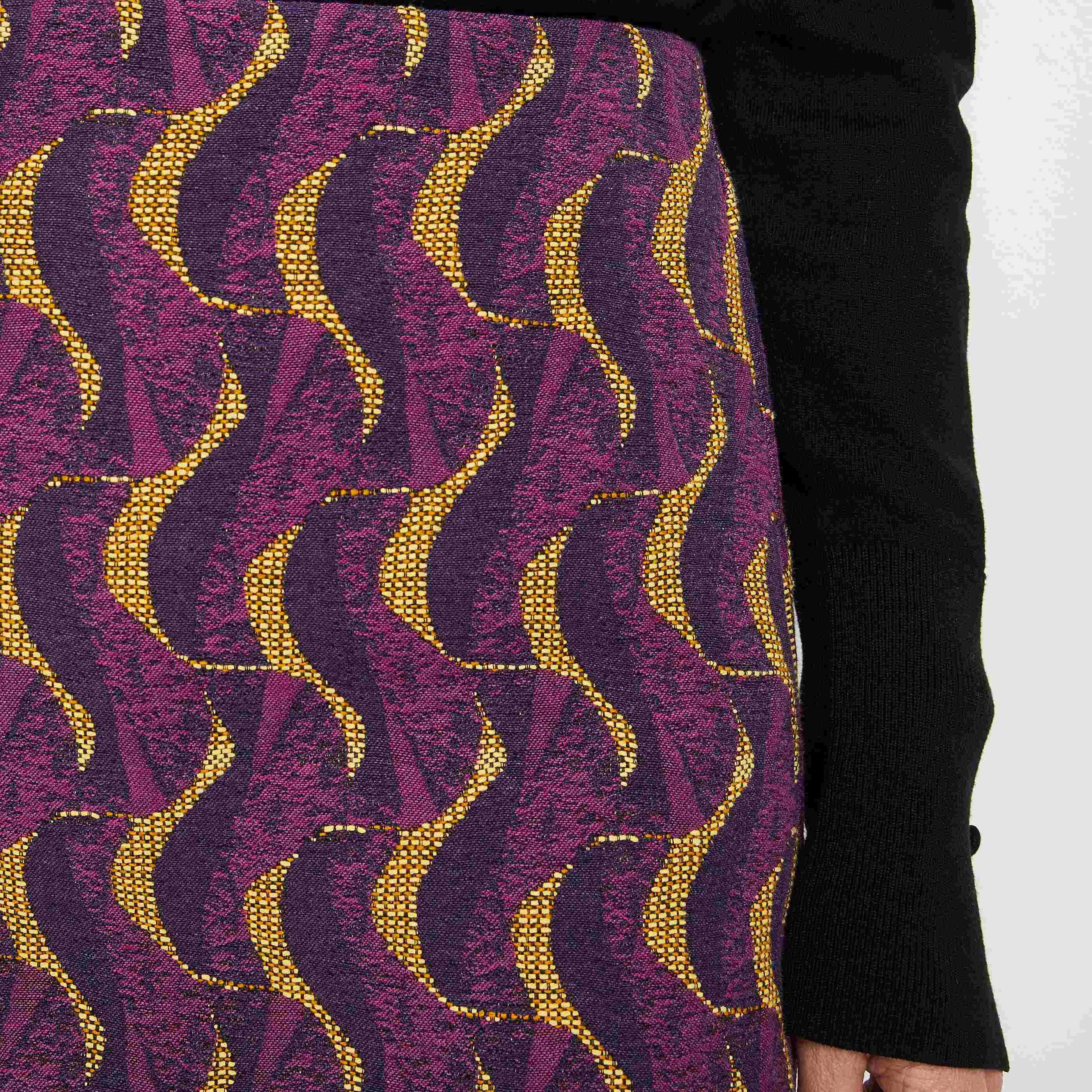 Jupe trapèze jacquard femme