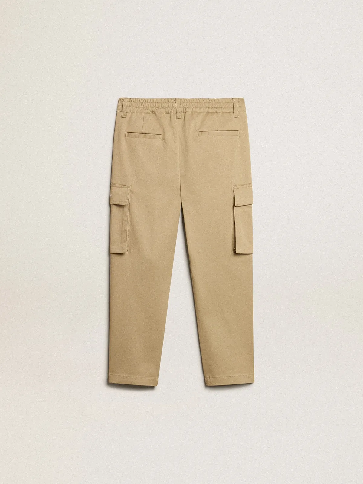 Pantalon cargo garçon couleur sable | Golden Goose