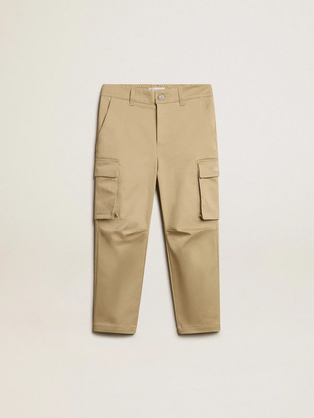 Pantalon cargo garçon couleur sable | Golden Goose