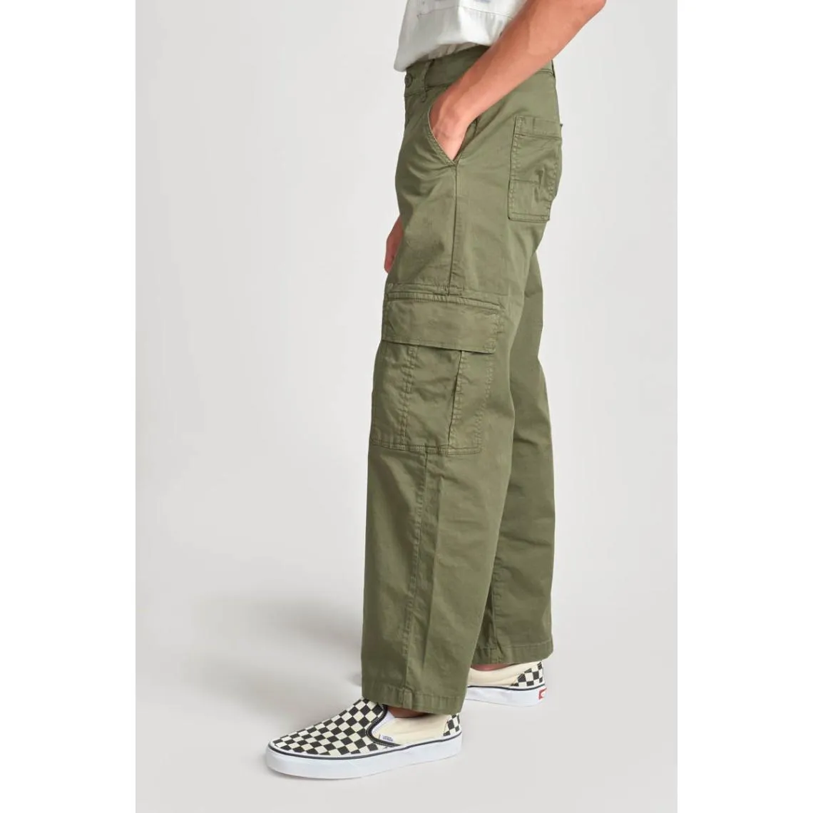 Pantalon cargo TRITON kai Jarl kaki en coton | 3 Suisses