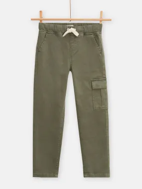 Pantalon cargo vert pour garçon