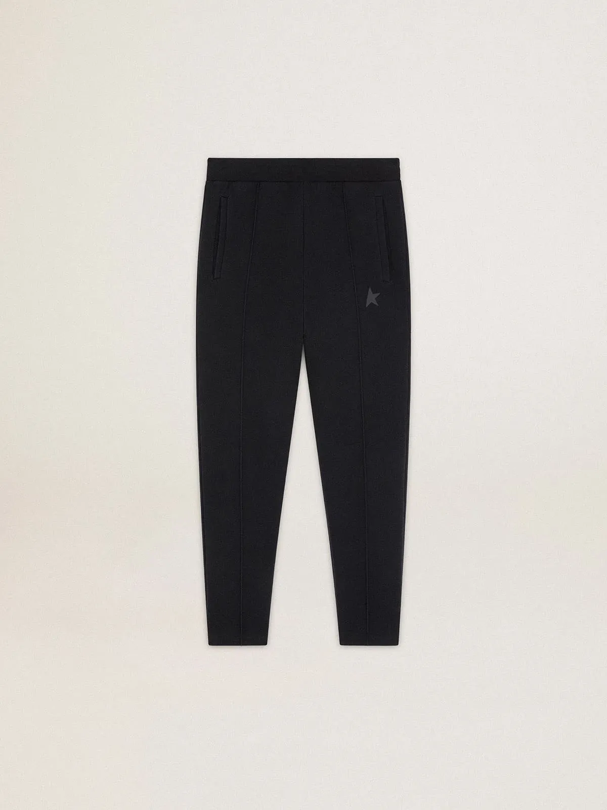 Pantalon de jogging homme noir avec étoile sur le devant | Golden Goose