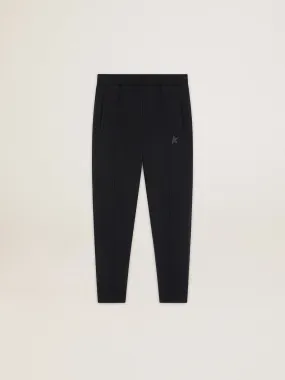 Pantalon de jogging homme noir avec étoile sur le devant | Golden Goose