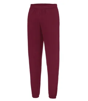 Pantalon de jogging resserré College - Homme - JH072 - rouge bordeaux