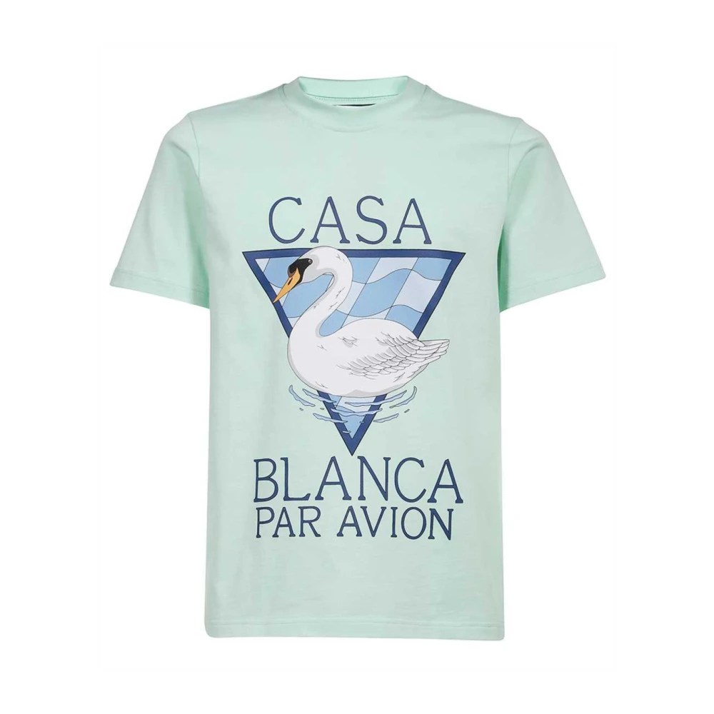 T-Shirt en Coton avec Logo Imprimé - Vert