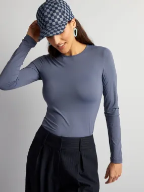 T-shirt en maille stretch - Gris