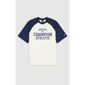 T-Shirt Homme col rond - Bleu en coton Champion - T-shirt / Polo Homme sur MenCorner