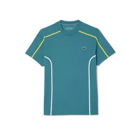 T-SHIRT LACOSTE TENNIS EN PIQUÉ ULTRA-DRY VERT