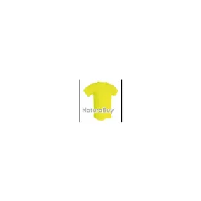 T-shirt Technique 100% polyester ACQUA ROYAL jaune Fluo