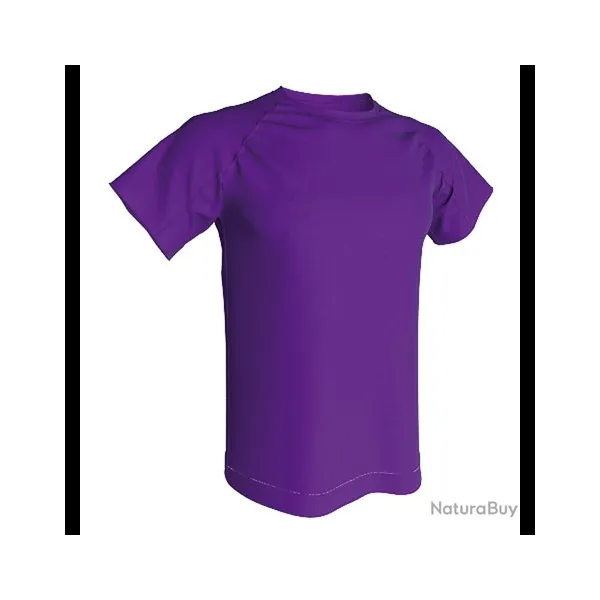 T-shirt Technique 100% polyester ACQUA ROYAL violet