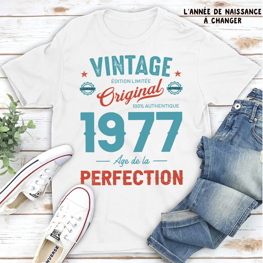 T-shirt Unisex Personnalisé - L‘Âge De Perfection