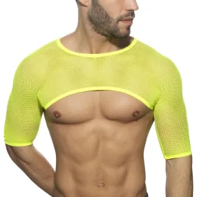 Top Shoulder - néon jaune - ADDICTED : vente T-shirt manches courte...