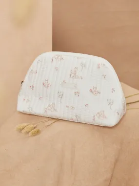 Trousse de naissance écrue en popeline